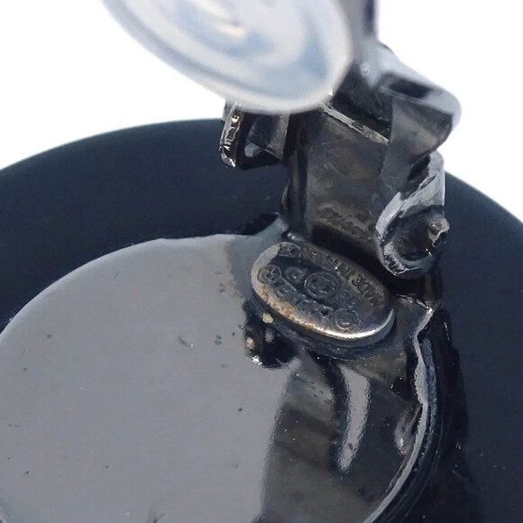 Chanel Button Earrings Clip-On Pink - Picture 4 of 4